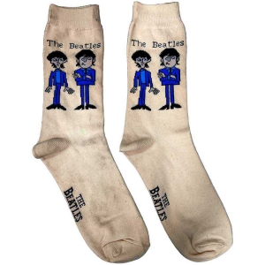 The Beatles - Cartoon Lady Cream Socks (Eu 37-41) i gruppen MERCHANDISE / / hos Bengans Skivbutik AB (5536224)