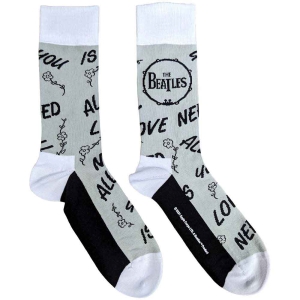 The Beatles - Aynil & Drum Uni Grey Socks (Eu 40-45) i gruppen MERCHANDISE / / hos Bengans Skivbutik AB (5536244)