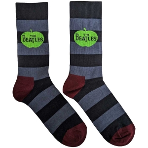 The Beatles - Apple & Stripes Uni Blue Socks (Eu 39-45 i gruppen MERCHANDISE /  /  hos Bengans Skivbutik AB (5536247)