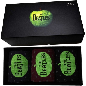 The Beatles - Apple & Spots Uni 3-Pack Soc - L i gruppen MERCHANDISE / Merch / Pop-Rock hos Bengans Skivbutik AB (5536248)