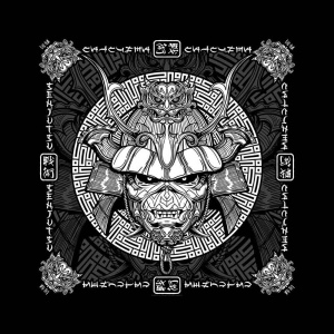 Iron Maiden - Senjutsu Samurai Eddie Bandana i gruppen MERCHANDISE / Merch / Hårdrock hos Bengans Skivbutik AB (5536304)