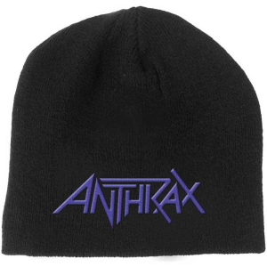 Anthrax - Logo Bl Beanie H i gruppen MERCHANDISE / Merch / Hårdrock hos Bengans Skivbutik AB (5536357)
