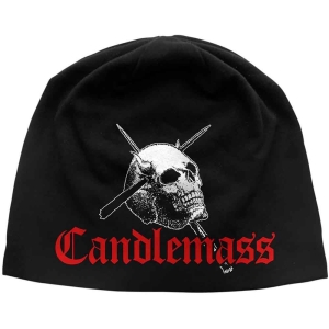 Candlemass - Skull & Logo Jd Print Beanie H i gruppen MERCHANDISE / Merch / Hårdrock hos Bengans Skivbutik AB (5536372)