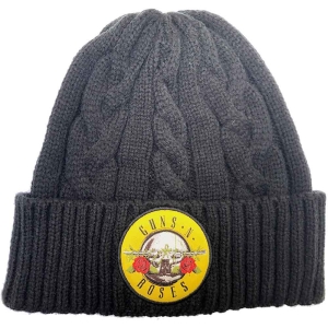 Guns N Roses - Circle Logo Bl Cable-Knit Bean i gruppen MERCHANDISE / Merch / Hårdrock hos Bengans Skivbutik AB (5536452)