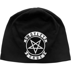 Motley Crue - Pentagram Jd Print Beanie H i gruppen MERCHANDISE / Merch / Hårdrock hos Bengans Skivbutik AB (5536483)