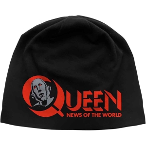 Queen - News Of The World Jd Print Beanie H i gruppen MERCHANDISE hos Bengans Skivbutik AB (5536513)