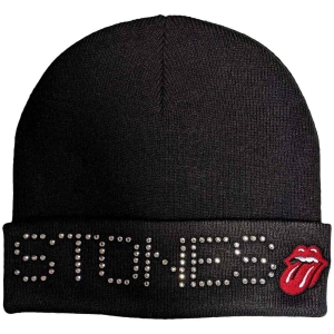 Rolling Stones - Stones Embellished Bl Beanie H i gruppen MERCHANDISE / Merch / Pop-Rock hos Bengans Skivbutik AB (5536521)