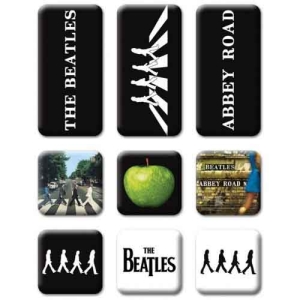 The Beatles - Abbey Road 9 Piece Set Magnet i gruppen MERCHANDISE / Merch / Pop-Rock hos Bengans Skivbutik AB (5536615)