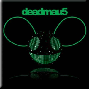 Deadmau5 - Green Head Magnet i gruppen MERCHANDISE / Merch / Elektroniskt hos Bengans Skivbutik AB (5536629)