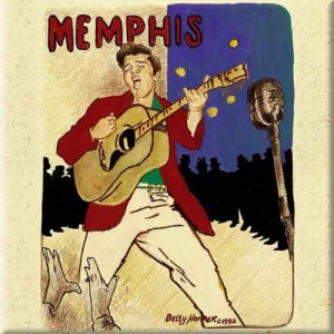 Elvis Presley - Memphis Magnet i gruppen MERCHANDISE / Merch / Pop-Rock hos Bengans Skivbutik AB (5536637)