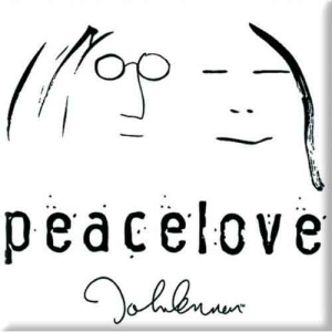 John Lennon - Peacelove Black On White Magnet i gruppen MERCHANDISE / Magnet / Pop-Rock hos Bengans Skivbutik AB (5536654)