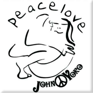 John Lennon - Cuddle Black On White Magnet i gruppen MERCHANDISE / Merch / Pop-Rock hos Bengans Skivbutik AB (5536656)