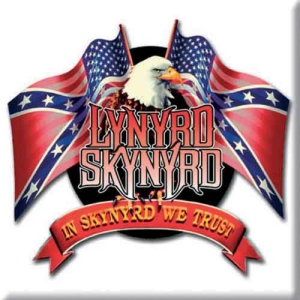 Lynyrd Skynyrd - Eagle & Flags Magnet i gruppen MERCHANDISE / Magnet / Pop-Rock hos Bengans Skivbutik AB (5536661)