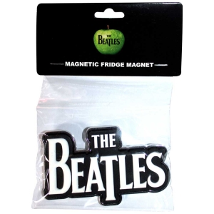 The Beatles - White Drop T Logo Magnet i gruppen MERCHANDISE / Magnet / Pop-Rock hos Bengans Skivbutik AB (5536724)