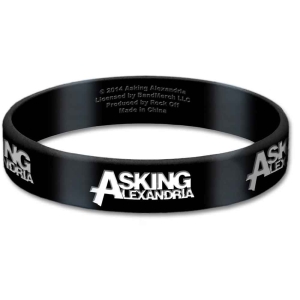 Asking Alexandria - Logo Gum Wristband i gruppen MERCHANDISE / Merch / Hårdrock hos Bengans Skivbutik AB (5536773)