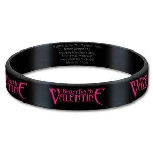 Bullet For My Valentine - Logo Gum Wristband i gruppen MERCHANDISE hos Bengans Skivbutik AB (5536777)