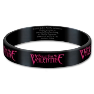 Bullet For My Valentine - Logo Gum Wristband i gruppen MERCHANDISE / Merch / Hårdrock hos Bengans Skivbutik AB (5536777)
