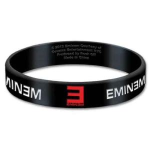 Eminem - Logo Gum Wristband i gruppen MERCHANDISE / Merch / Hip Hop-Rap hos Bengans Skivbutik AB (5536779)