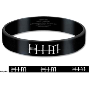 Him - Logo & Heartagram Gum Wristband i gruppen MERCHANDISE / Merch / Hårdrock hos Bengans Skivbutik AB (5536782)