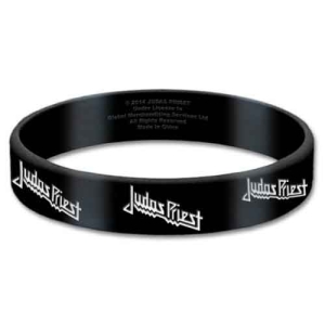 Judas Priest - Logo Gum Wristband i gruppen MERCHANDISE / Merch / Hårdrock hos Bengans Skivbutik AB (5536783)