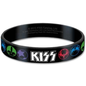 Kiss - Logo & Icons Gum Wristband i gruppen MERCHANDISE / Merch / Hårdrock hos Bengans Skivbutik AB (5536785)