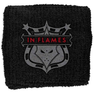 In Flames - Shield Embroidered Wristband Sweat i gruppen MERCHANDISE / Merch / Hårdrock hos Bengans Skivbutik AB (5536835)