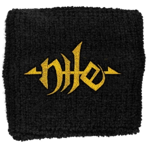 Nile - Gold Logo Embroidered Wristband Sweat i gruppen MERCHANDISE / Merch / Dance-Techno hos Bengans Skivbutik AB (5536845)