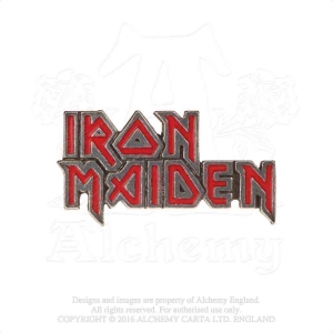 Iron Maiden - Enamelled Logo Pin Badge i gruppen MERCHANDISE / Merch / Hårdrock hos Bengans Skivbutik AB (5536882)