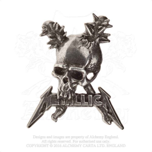 Metallica - Damage Inc. Skull Pin Badge i gruppen MERCHANDISE / Merch / Hårdrock hos Bengans Skivbutik AB (5536891)