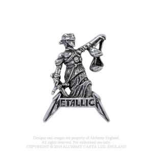 Metallica - Justice For All Pin Badge i gruppen MERCHANDISE / Merch / Hårdrock hos Bengans Skivbutik AB (5536892)