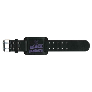 Black Sabbath - Logo & Creature Leather Wriststrap i gruppen MERCHANDISE / Merch / Hårdrock hos Bengans Skivbutik AB (5536915)