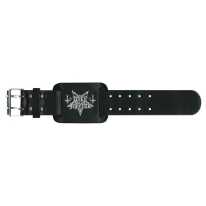 Dark Funeral - Logo Leather Wriststrap i gruppen MERCHANDISE / Merch / Hårdrock hos Bengans Skivbutik AB (5536917)