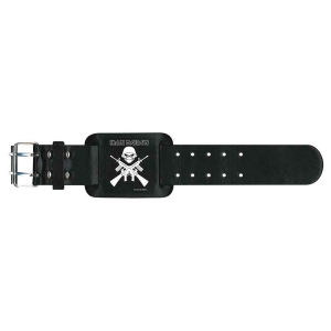 Iron Maiden - A Matter Of Life And Death Leather Wrist i gruppen MERCHANDISE / Merch / Hårdrock hos Bengans Skivbutik AB (5536924)