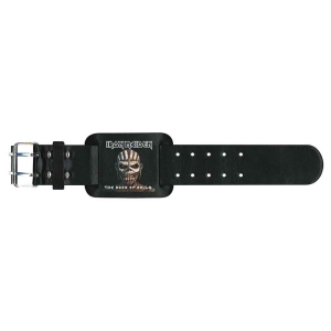 Iron Maiden - The Book Of Souls Leather Wriststrap i gruppen MERCHANDISE / Merch / Hårdrock hos Bengans Skivbutik AB (5536926)