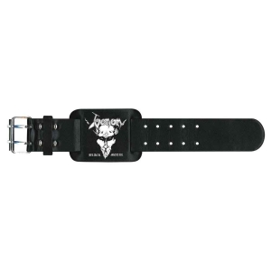 Venom - Black Metal Leather Wriststrap i gruppen MERCHANDISE / Merch / Hårdrock hos Bengans Skivbutik AB (5536940)