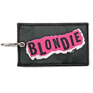 Blondie - Punk Logo Woven Patch Keychain i gruppen MERCHANDISE / Nyckelring / Pop-Rock hos Bengans Skivbutik AB (5536946)