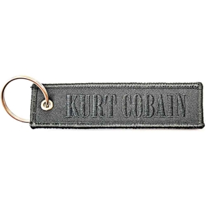 Kurt Cobain - Logo Woven Patch Keychain i gruppen MERCHANDISE / Merch / Hårdrock hos Bengans Skivbutik AB (5536951)