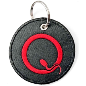 Queens Of The Stone Age - Q Logo Woven Patch Keychain i gruppen MERCHANDISE hos Bengans Skivbutik AB (5536958)