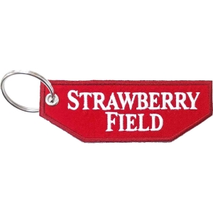 Rock Off - Strawberry Field Woven Patch Keychain i gruppen ÖVRIGT / Merchandise hos Bengans Skivbutik AB (5536959)