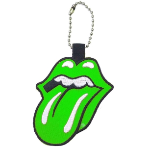 Rolling Stones - Classic Tongue Green Patch Keychain i gruppen MERCHANDISE / Merch / Pop-Rock hos Bengans Skivbutik AB (5536965)