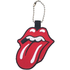 Rolling Stones - Classic Tongue Red Patch Keychain i gruppen MERCHANDISE hos Bengans Skivbutik AB (5536968)
