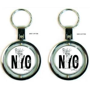 John Lennon - Nyc Keychain Spinn i gruppen MERCHANDISE / Nyckelring / Pop-Rock hos Bengans Skivbutik AB (5536976)