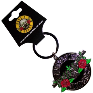 Guns N Roses - Silver Circle Logo Keychain i gruppen MERCHANDISE / Nyckelring / Hårdrock hos Bengans Skivbutik AB (5537034)