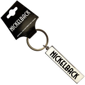 Nickelback - Black Logo White Keychain i gruppen MERCHANDISE / Nyckelring / Pop-Rock hos Bengans Skivbutik AB (5537069)