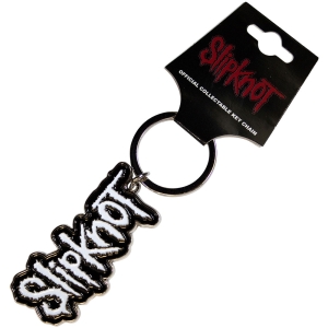 Slipknot - White Logo Black Border Keychain i gruppen MERCHANDISE / Nyckelring / Hårdrock hos Bengans Skivbutik AB (5537096)