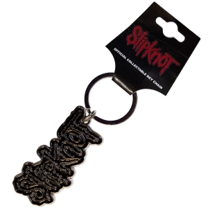 Slipknot - Black Logo Black Border Keychain i gruppen MERCHANDISE / Nyckelring / Hårdrock hos Bengans Skivbutik AB (5537098)
