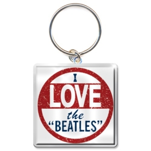 The Beatles - I Love The Beatles Photo Print Keycha i gruppen MERCHANDISE / Merch / Pop-Rock hos Bengans Skivbutik AB (5537114)