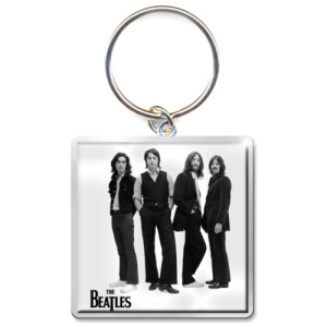 The Beatles - White Iconic Image Photo Print Keycha i gruppen MERCHANDISE / Merch / Pop-Rock hos Bengans Skivbutik AB (5537116)