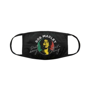 Bob Marley - Don't Worry Bl Face Mask i gruppen MERCHANDISE / Merch / Reggae hos Bengans Skivbutik AB (5537231)