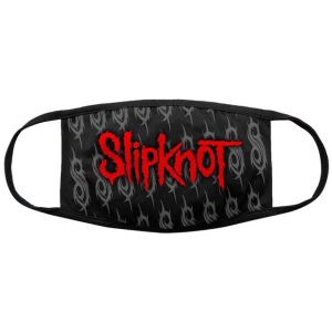 Slipknot - Red Logo & Sigils Bl Face Mask i gruppen MERCHANDISE / Merch / Hårdrock hos Bengans Skivbutik AB (5537250)